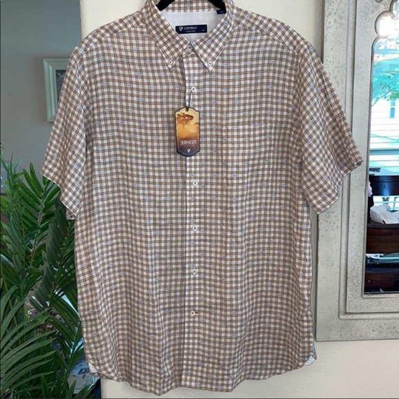 CRÉMIEUX Short Sleeve Shirts Size Large NWT - Picture 2 of 11